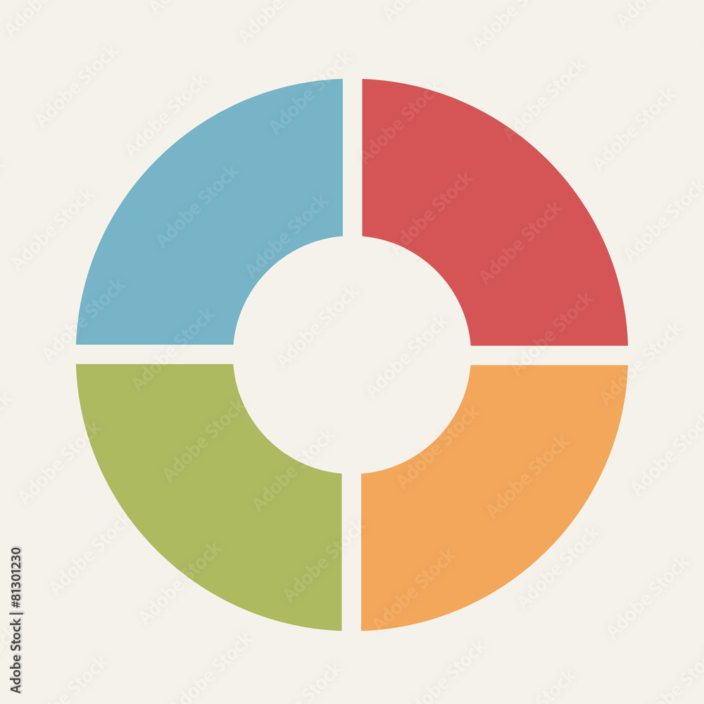 Circular infographic template for cycling diagram, graph, presen Circular infographic template for cycling diagram, graph, presen
