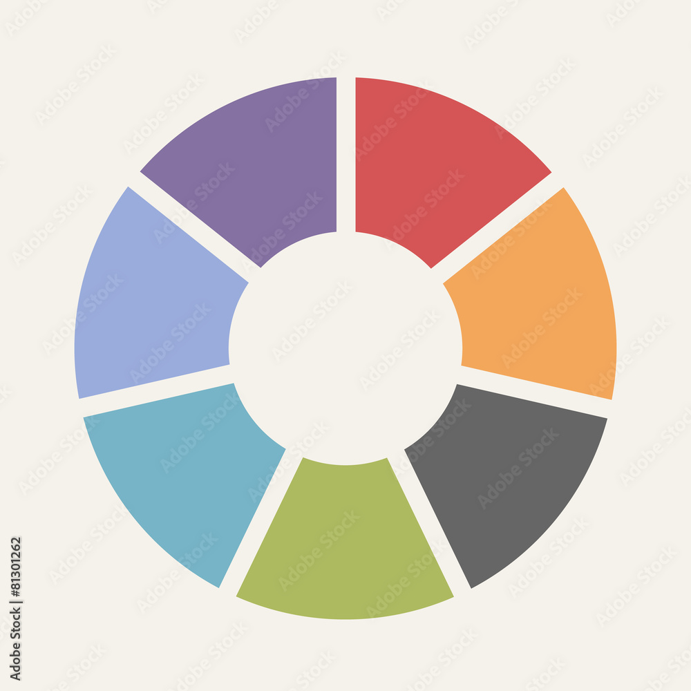 Circular infographic template for cycling diagram, graph, presen Circular infographic template for cycling diagram, graph, presen