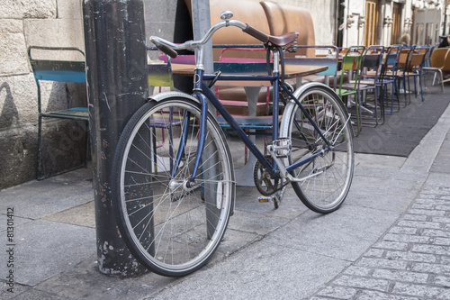 Bike in Coppinger Row Street in Dublin