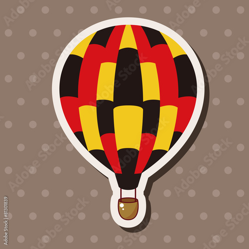 style hot air ballon theme elements vector,eps