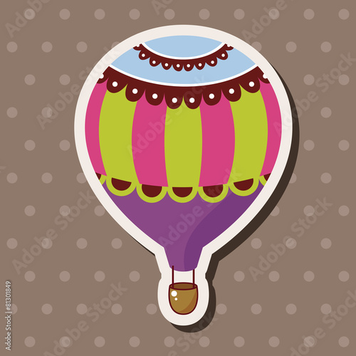 style hot air ballon theme elements vector,eps