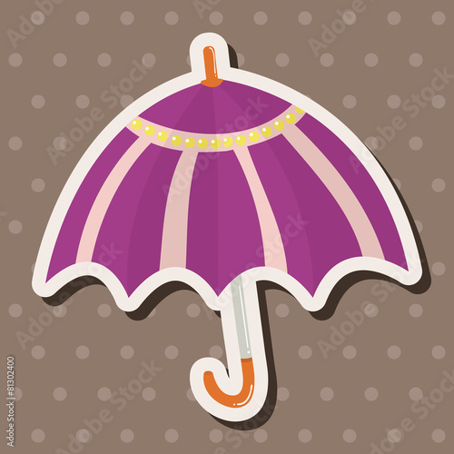 Umbrella theme elemets vector,eps