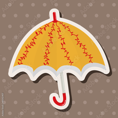 Umbrella theme elemets vector,eps