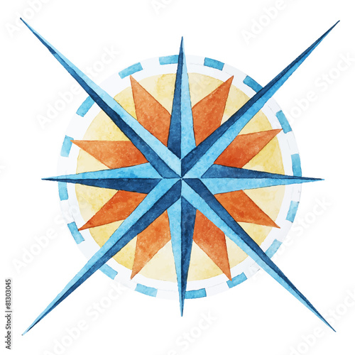 Wind rose compass