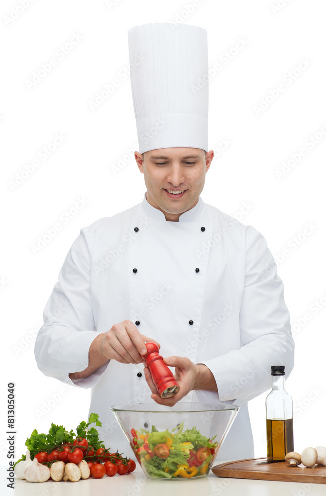 happy male chef cook cooking food happy male chef cook cooking food