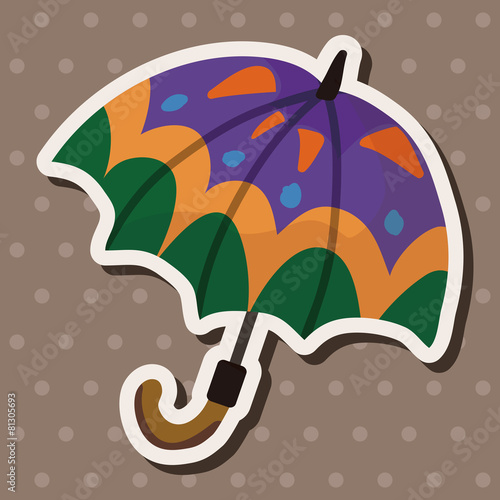 Umbrella theme elemets vector,eps