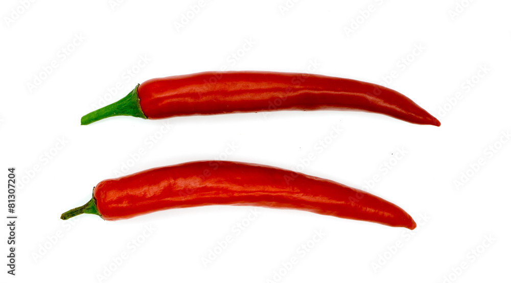 Pepper isolated on white background Pepper isolated on white background