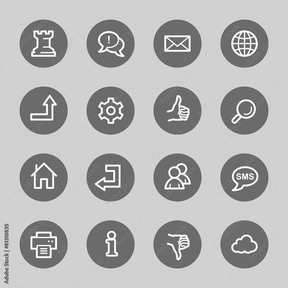Web & internet icons set Web & internet icons set