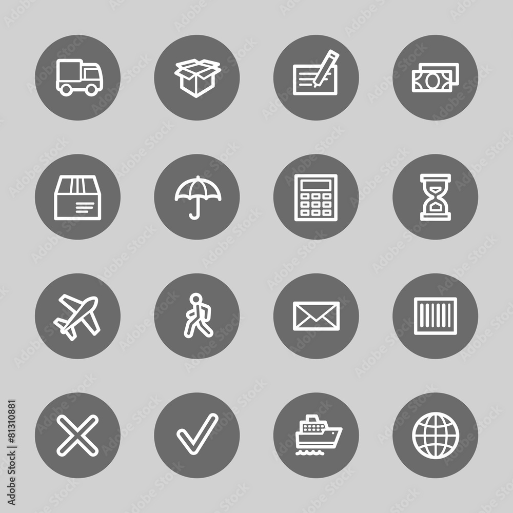 Delivery web icons set Delivery web icons set