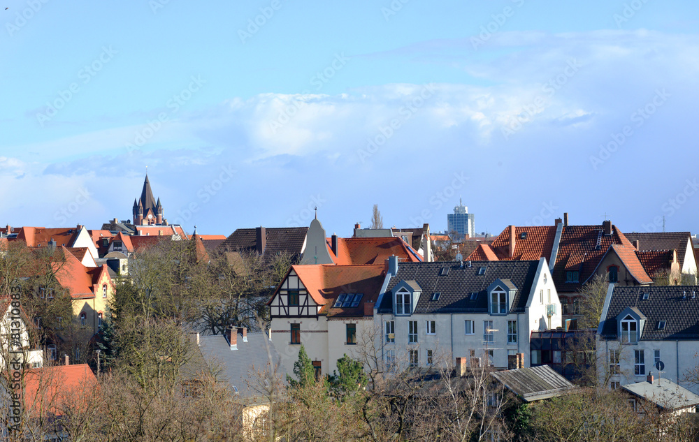 Panorama of Halle Saale, Germany Panorama of Halle Saale, Germany