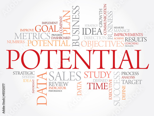 Potential word cloud, business concept