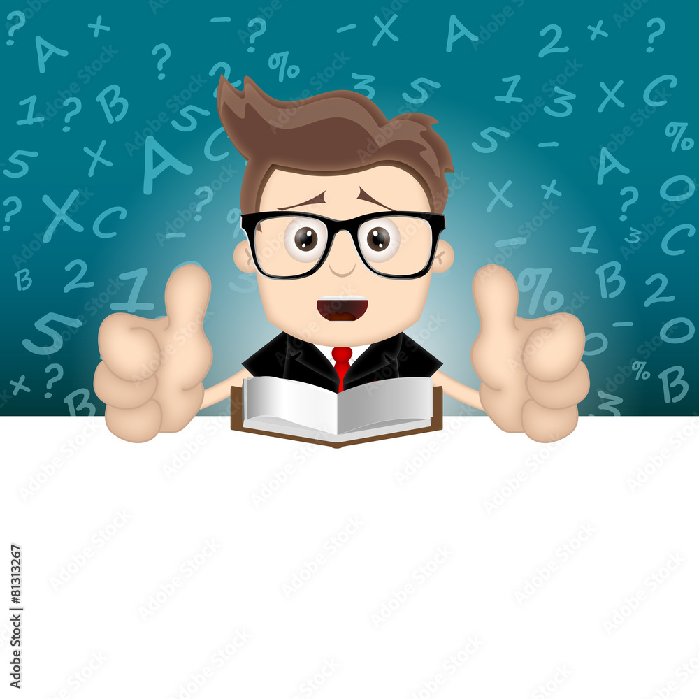 Ben Boy teacher pupil student funny comic illustration Ben Boy teacher pupil student funny comic illustration