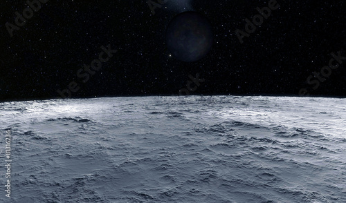 Moon scientific illustration photo