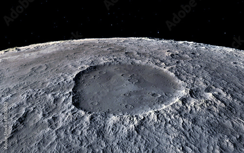 Fotografia, Obraz Moon scientific illustration