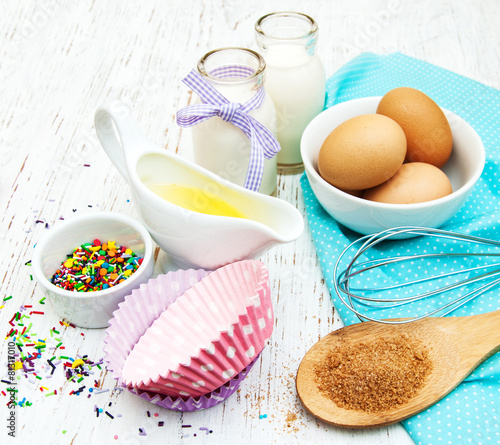 ingredients needed for baking cupcakes