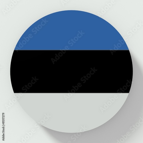 Free Download Button Estonia flag isolated on white background - GFXLoad