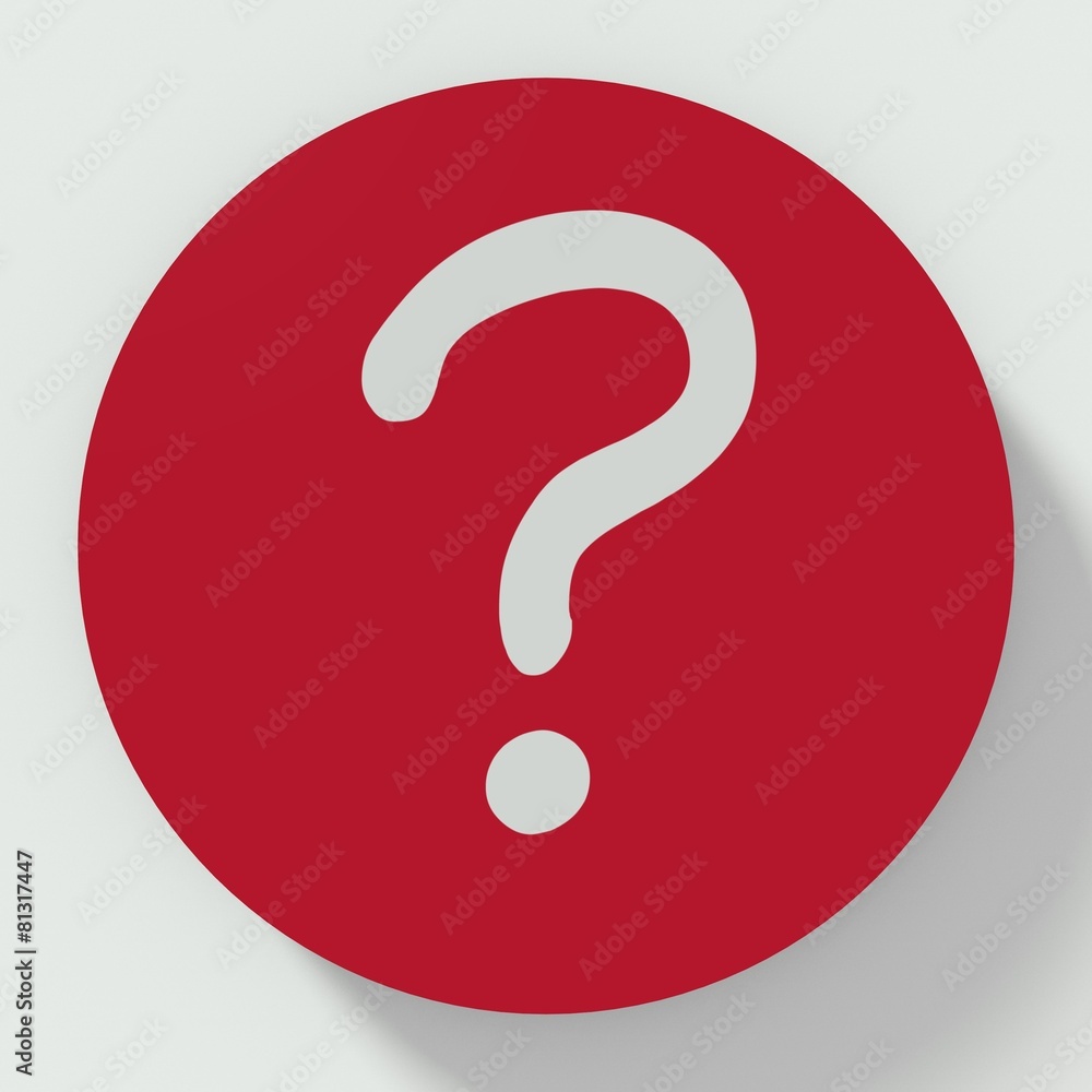 Button question mark flag isolated on white background Button question mark flag isolated on white background