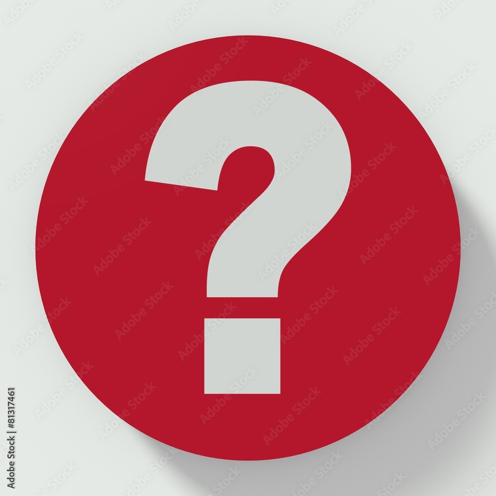 Button question mark flag isolated on white background Button question mark flag isolated on white background