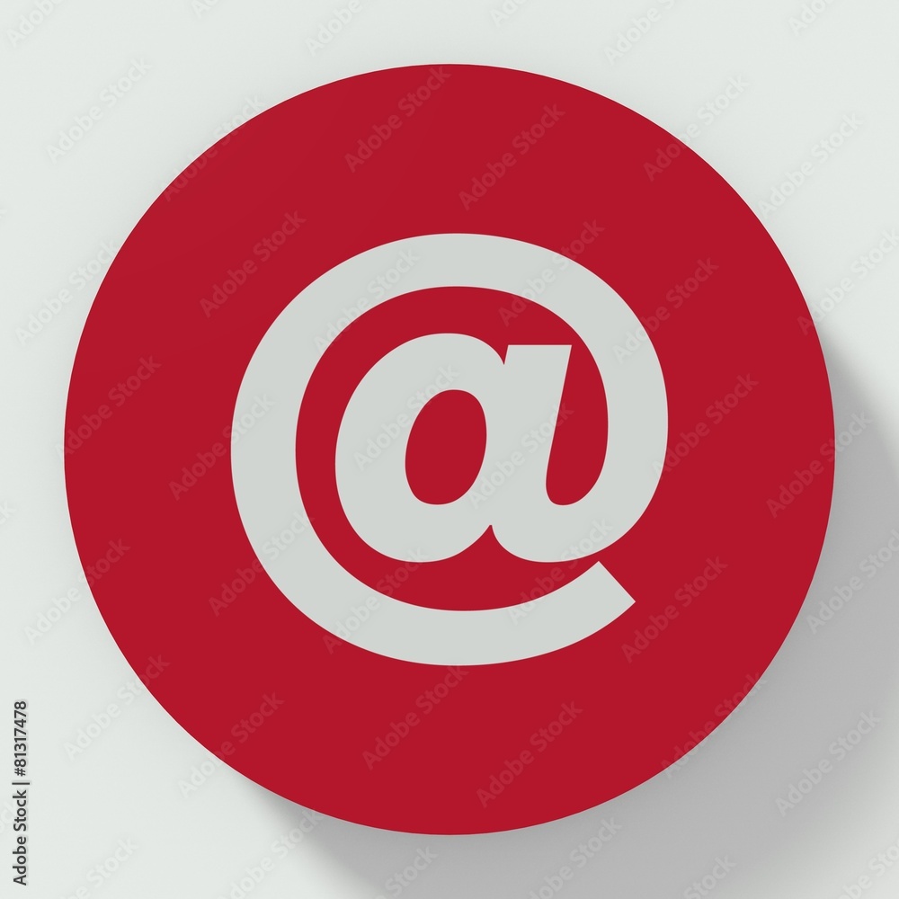 Button at symbol flag isolated on white background Button at symbol flag isolated on white background