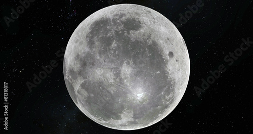 Moon scientific illustration