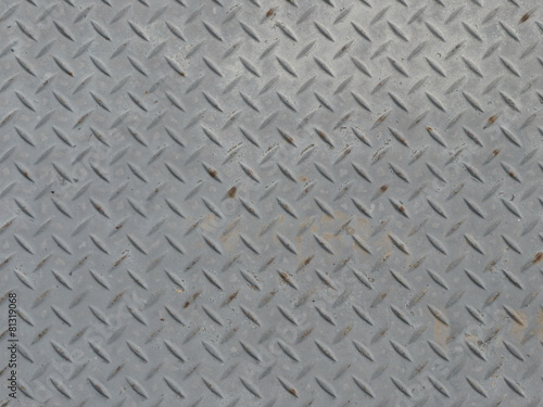 灰色の金属の鉄板