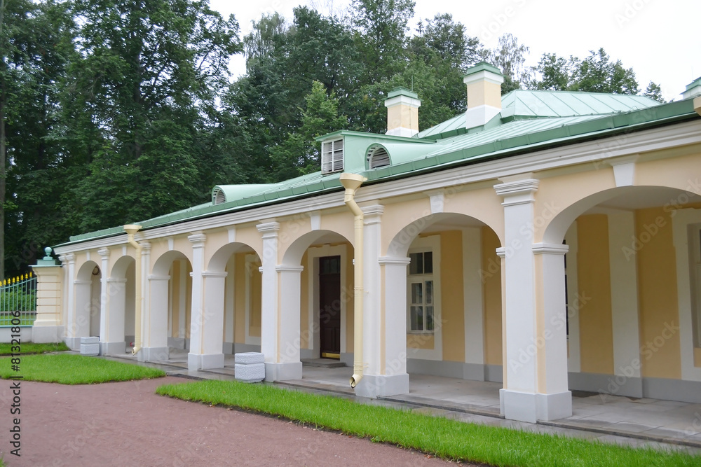 Outbuilding of Big Menshikovsky palace in Oranienbaum.