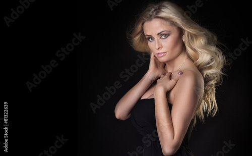 Wallpaper Mural Delicate blonde lady posing. Torontodigital.ca
