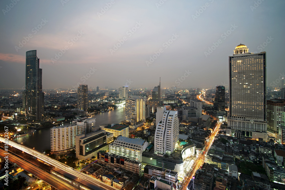 cityscape of bangkok