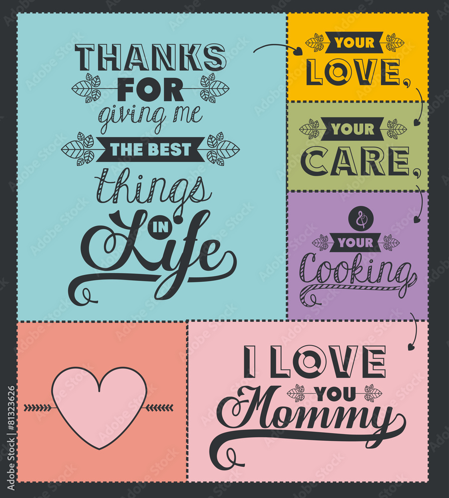 Obraz premium Mothers day design