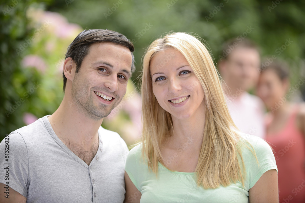 Portrait of a happy heterosexual couple Portrait of a happy heterosexual couple
