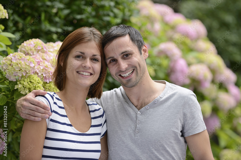 Fototapeta premium Portrait of a happy heterosexual couple