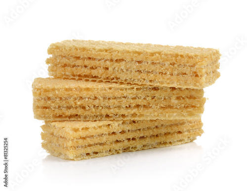Wafers isolated on a white background