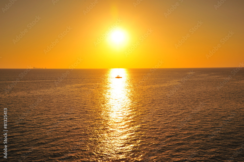 Obraz premium Sea Sunset Backgrounds