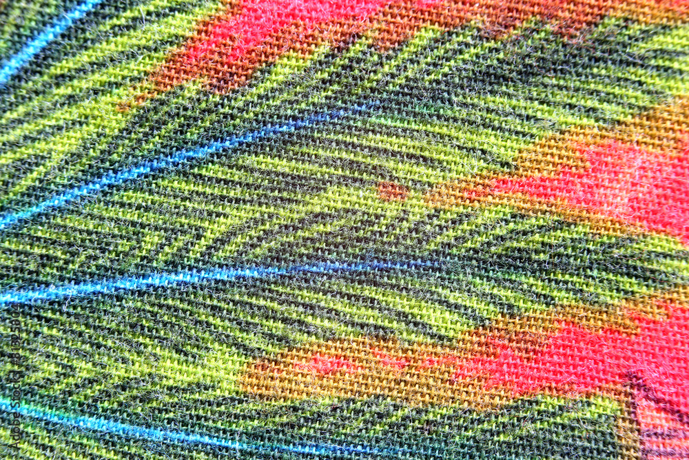 leaf pattern on the fabric. leaf pattern on the fabric.