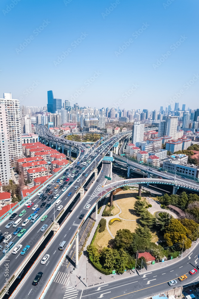 city interchange of viaducts
