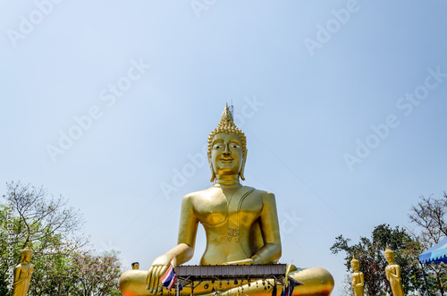 The golden buddha statue