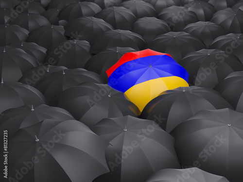 Umbrella with flag of armenia