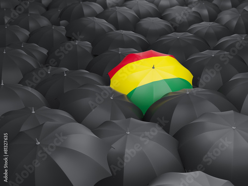 Umbrella with flag of bolivia