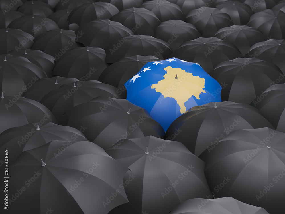 Umbrella with flag of kosovo Umbrella with flag of kosovo