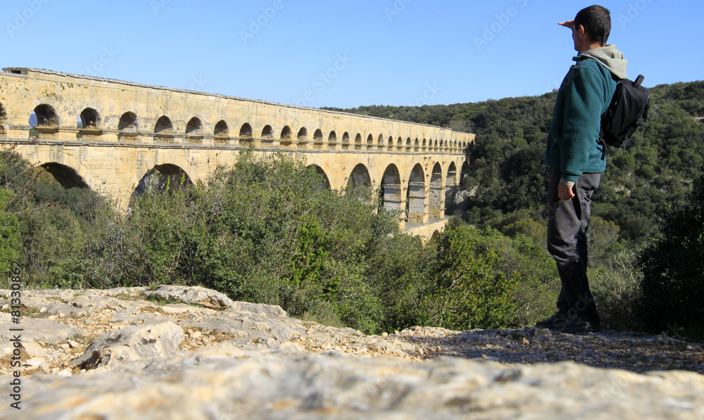 visite au pont du Gard