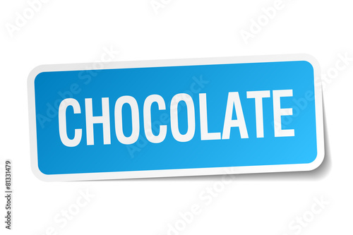 chocolate blue sticker