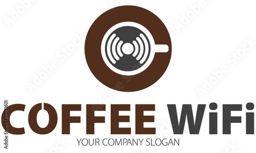 Wifi Cafe Logo Template