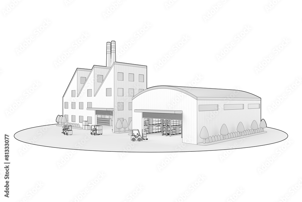 工場と倉庫