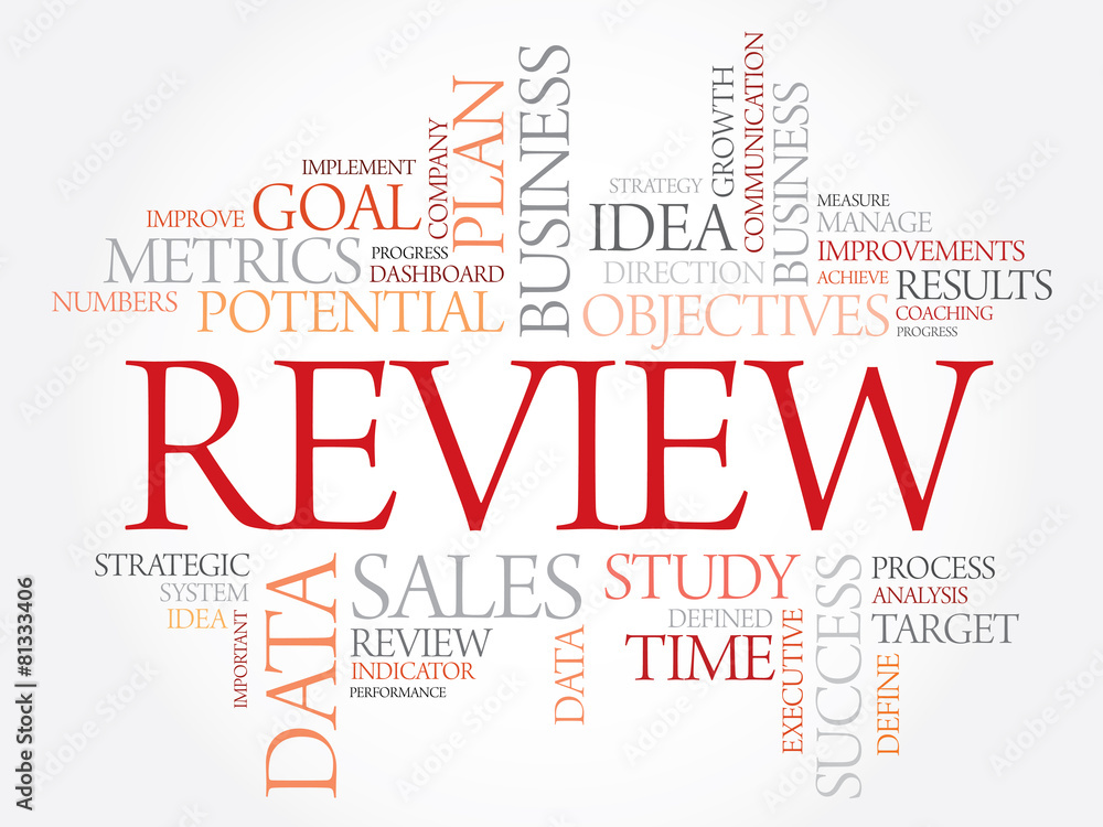 Review word cloud, business concept Review word cloud, business concept