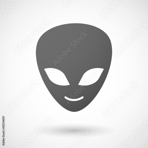 Grey alien icon © jpgon