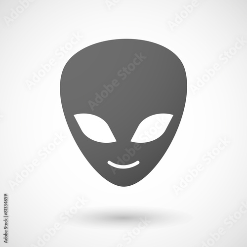 Grey alien icon