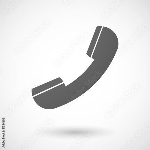 Grey phone sign