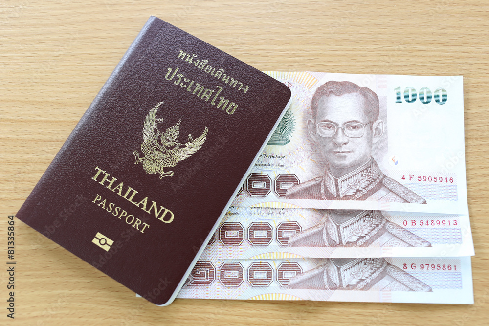 Fototapeta premium Banknotes of Thailand.