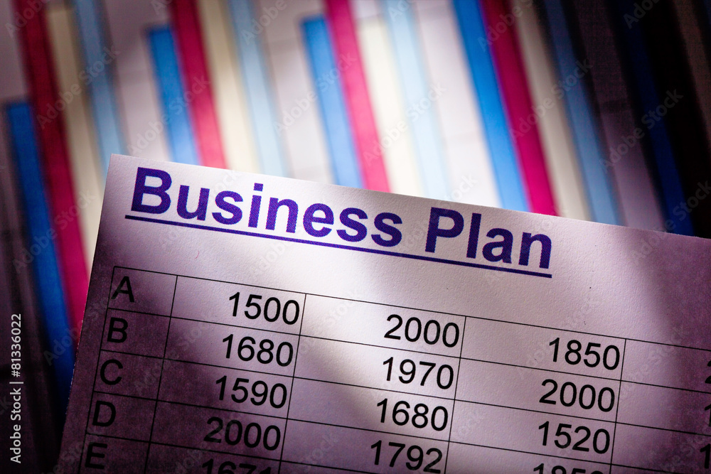 Obraz premium Businessplan