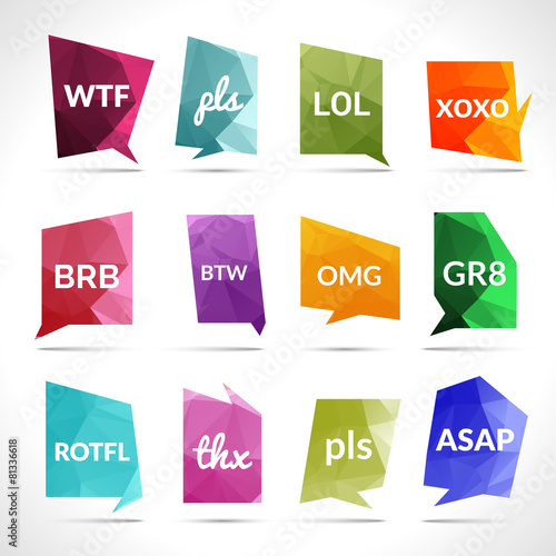 Acronyms Speech Bubbles